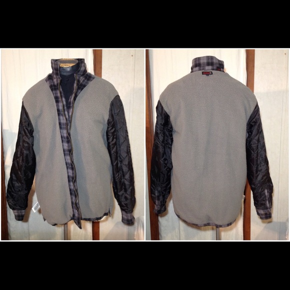 Men's Size Lg Wolverine Zip Up Lined Jacket - Picture 3 of 8